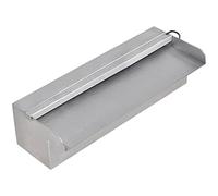 vidaXL Fuente Cascada Rectangular LED Piscina Acero Inoxidable 30 cm