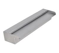 vidaXL Fuente Rectangular Patio Exteriores Jardín Aire Libre Terraza Estanque Bomba de Agua Piscina Estanque Acero Inoxidable 45 cm