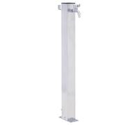 Fuente de agua para jardín acero inoxidable cuadrada 100 cm