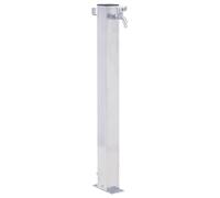 Fuente de agua para jardín acero inoxidable cuadrada 100 cm