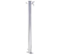 vidaXL Fuente de Agua para jardín Acero Inoxidable Redonda 80 cm