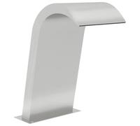 vidaXL Fuente de Piscina Cascada de Jardín Estanque SPA Jacuzzija Exterior Decoración Adorno Acuático Duradero de Acero Inoxidable 50x30x60 cm