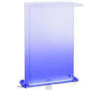 vidaXL Fuente de Piscina con LED Cascadas RGB para Jardín Estanque Patio Aporte Exterior Decorativo Relajante Vista Sonido Luces Acrílico