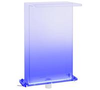 vidaXL Fuente de Piscina con LED Cascadas RGB para Jardín Estanque Patio Aporte Exterior Decorativo Relajante Vista Sonido Luces Acrílico