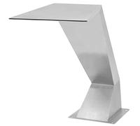 vidaXL Fuente de piscina de acero inoxidable 64x30x52cm Kit de cascada de agua de estanque de plata