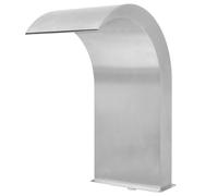 vidaXL Fuente de Piscina de Acero Inoxidable Plateada 45x30x65 cm