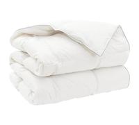 vidaXL FULDA - Edredón de invierno de 200 x 220 cm, 300 g/m², 90 % plumón de ganso, blanco, moderno, edredón de invierno, edredón de plumón de ganso, ropa de cama de algodón, certificado OEKO-TEX