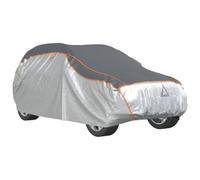 vidaXL Funda Coche Completa SUV protección antigranizo L Gris/Plateado, Funda de Coche, Funda de Coche para Invierno, Funda antiescarcha de Coche