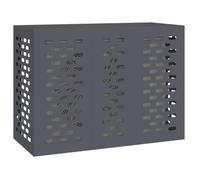 vidaXL Funda para Aire Acondicionado Antracita 110 x 50 x 80 cm Acero, Funda para Aire Acondicionado, Rectangular, diseño Moderno, protección al Aire Libre, Esencial para terraza