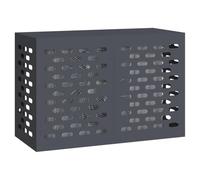 vidaXL Funda para Aire Acondicionado Antracita 90 x 40 x 60 cm Acero, Funda para Aire Acondicionado, Rectangular, diseño Moderno, protección al Aire Libre, Esencial para terraza