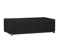 vidaXL Funda para Muebles de Jardín con 8 Ojales, Cubierta de Sofá Mesa Exterior, Funda Protectora Resistente al Agua Anti-UV, Rectangular PE