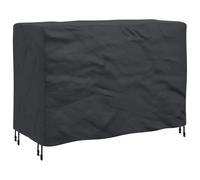 vidaXL Funda para Muebles Liso Negro 140 x 70 x 90 cm 210D, Protector de jardín, Cubierta Rectangular, para Muebles Modernos, Resistente al Agua, UV, para Todo Clima