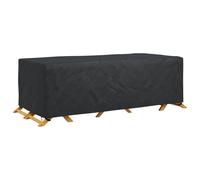 vidaXL Funda para Muebles Liso Negro 300 x 140 x 90 cm 210D, Protector de jardín, Cubierta Rectangular, para Muebles Modernos, Resistente al Agua, UV, para Todo Clima
