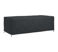 vidaXL Funda para Muebles Liso Negro 300 x 140 x 90 cm 210D, Protector de jardín, Cubierta Rectangular, para Muebles Modernos, Resistente al Agua, UV, para Todo Clima