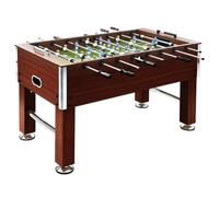 vidaXL Futbolín de Acero 60 kg 140x74,5x87,5 cm Marrón Equipos Juegos Interior