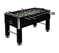 vidaXL Futbolín de Acero 60 kg 140x74,5x87,5 cm Negro Equipos Juegos Interior