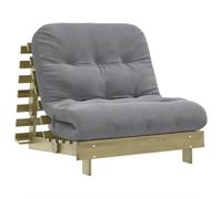 vidaXL Futón sofá Cama con colchón Madera impregnada Pino 80x206x11 cm, futón Cama Japonesa, futón Cama con colchón, Cama de Suelo Japonesa