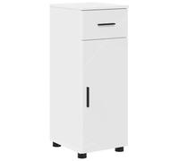 vidaXL Gabinete de Baño Blanco 30 x 35 x 80 cm Madera contrachapada, Armario Moderno para baño, Compacto y con líneas limpias, Ideal para organizar tu hogar de Manera eficiente