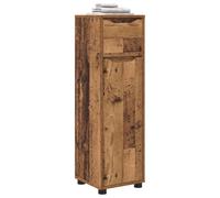 vidaXL Gabinete de Baño con cajón Madera Vieja 30,5 x 30 x 101 cm, Armario de baño Moderno, Ajustable en Altura, Rectangular, Resistente, con Espacio y cajones, y Puertas con bisagra