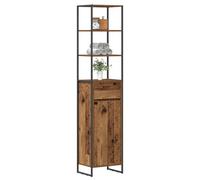 vidaXL Gabinete de Baño con cajón Madera Vieja 40 x 30 x 180 cm, Organizador de baño, gabinete Rectangular Duradero, Muebles Modernos, Almacenamiento Elegante para tu Espacio