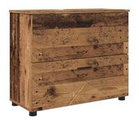 vidaXL Gabinete de Baño con cajón Madera Vieja 76,5 x 35 x 64 cm, Soluciones de Almacenamiento, Mueble Rectangular Independiente, Organizador Moderno, Madera Sintética Elegante