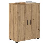 vidaXL Gabinete de Baño con Puerta Roble Artesanal 60 x 35 x 80 cm, Almacenamiento Compacto para Baño, Mueble Rectangular, Organizador Independiente, Mobiliario Interior