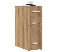 vidaXL Mueble de almacenamiento Artisan Oak Apothecary con 3 cajones | Diseño moderno en madera de ingeniería, ideal para la sala o el cuarto | Elegante mueble rústico para el comedor interior