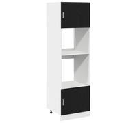 vidaXL Gabinete de Cocina Roble Negro Madera Contrachapada