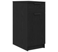 vidaXL Gabinete de Escritorio en Roble Negro 33 x 50 x 75 cm, Mueble de Almacenamiento de Madera de ingeniería, Oficina en casa, el Estudio o la Sala de Estar. Es una solución de di