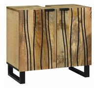 vidaXL Gabinete de Lavabo para Baño con Estante Marrón 62 x 33 x 58 cm, Mueble de baño, diseño Moderno, solución de Almacenamiento Durable, Lavabo Rectangular, Organizador Compacto para casa