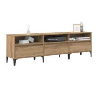 vidaXL Mueble de TV para Sala de Estar, Centro de Entretenimiento, Lowboard, Soporte Multimedia, Estilo Industrial, Mueble Rectangular de Madera de Ingeniería