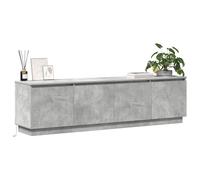 vidaXL Gabinete de TV Gris Concreto 180 x 38 x 49 cm, Soluciones de Almacenamiento Modernas, Armario Rectangular de Pared, Mueble Compacto y Multifuncional para Sala