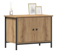 vidaXL Gabinete de TV 60 x 35 x 45 cm Roble Artisan | Simple y elegante, justo lo que necesitas para espacios modernos, Montones de espacio para todo tu equipo de medios,