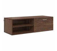 vidaXL Gabinete de TV con cajón Marrón Roble 100.5 x 39 x 30 cm, Organizadores Modernos, Muebles para Sala contemporánea, soluciones de Almacenamiento, Ideas Minimalistas