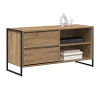 vidaXL Gabinete de TV con cajón Roble Artesanal 100 x 36 x 49,5 cm, Sala de Estar, Mobiliario Rectangular, Duradero con Diseños Versátiles para Espacios Modernos y Elegancia Atemporal, 50% de Descuen