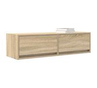 vidaXL Mueble de Tele en Pared Roble Sonoma 100 x 31 x 25.5 cm, Hecho de Madera ingenierada. Tiene 2 cajones para Almacenamiento. Ideal para Interiores Unidad de Entretenimiento. Mueb