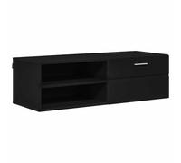 vidaXL Gabinete de TV Negro 100.5 x 39 x 30 cm Madera contrachapada, Organizadores Modernos, Muebles para Sala contemporánea, soluciones de Almacenamiento, Ideas Minimalistas