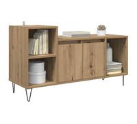 vidaXL Gabinete de TV Roble Artesanal 100 x 35 x 55 cm, Mueble para TV Moderno, Compacto y Funcional, con Mucho Espacio de Almacenamiento, Sala