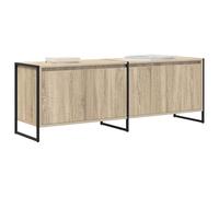 vidaXL Gabinete de TV Sonoma 140 x 36 x 49.5 cm Madera contrachapada, Ideas de diseño para Salas de Estar, distribuciones rectangulares, Opciones de Muebles duraderos para Espacios Modernos y estétic
