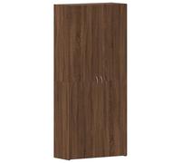 vidaXL Gabinete para Zapatos Madera de Roble Marrón 80x35,5x180 cm Madera Engineered