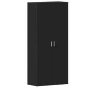vidaXL Zapatero negro 80 x 39 x 180 cm madera