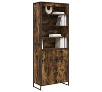 vidaXL Gabinetes Altos 2 pcs Roble Humo 60 x 36 x 300 cm, Sala de Estar, Rectangular, Duradero, Juego de Sofás Moderno, Diseño Elegante, Ambiente Acogedor, Materiales de Calidad, Comodidad