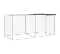 vidaXL Gallinero con Techo Acero galvanizado Antracita 203x98x90 cm