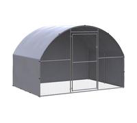vidaXL Gallinero de exterior Acero galvanizado 3x2x2 m para pollos y gallinas