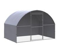 VidaXL Gallinero Exterior plateado