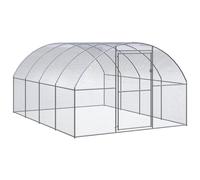 Gallinero de exterior de acero galvanizado 3x4x2 m