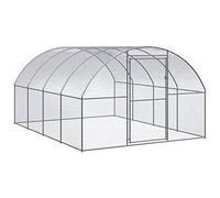 vidaXL Gallinero de Exterior de Acero Galvanizado 3x4x2m Jaula Pollos Gallinas