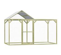 vidaXL Gallinero de Madera de Pino Impregnada Jaulas de Mascotas Accesorios Productos para Animales Pequeños Corral Espaciosa Práctica 3x1.5x2m