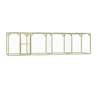 vidaXL Gallinero de Madera de Pino Impregnada Jaulas Mascotas Accesorios Productos para Animales Pequeños Corral Espaciosa Práctica 1.5x6x1.5m