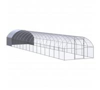 vidaXL Gallinero de exterior de acero galvanizado 3x4x2m Jaula Pollos Gallinas